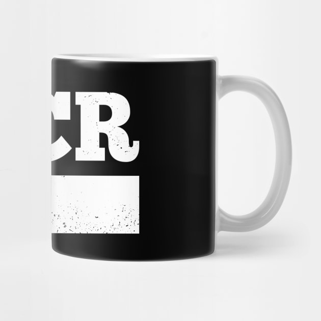 White Love MCR Manchester Worker Bee Retro Grunge by Butter Creative
